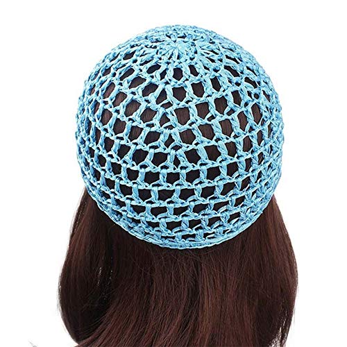 Cntqiang 4 bucăți plasă de păr cu plasă groasă și scurtă pentru femei șapcă croșetată Snood Hat Hairnet Beanie Sleeping Hair