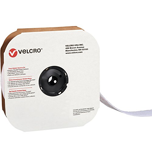 Banda Velcro Benzi autoadezive Benzi individuale, cârlig, 2 x 75 ', alb pentru casă și birou