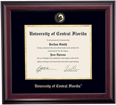 OCM Diplomadisplay Frame tradiționale pentru Cavalerii UCF UCF al Universității din Florida Centrală | Certificate de diplomă