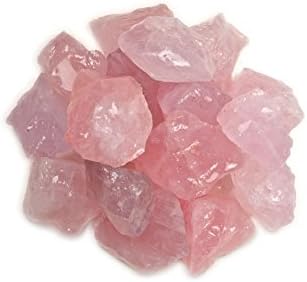 Materiale cu pietre hipnotice: 1/2 lb în vrac grosier de cuarț de trandafir din Madagascar - Cristale naturale crude pentru