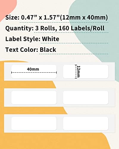 PHOMEMO Q30S MAKER MAKER MAKER cu pachetul de etichete termice albe