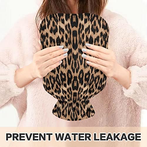 Sticlă de apă caldă pungă de apă caldă transparentă 2 litri de picioare mai calde Ideal pentru crampe menstruale, gât și umăr