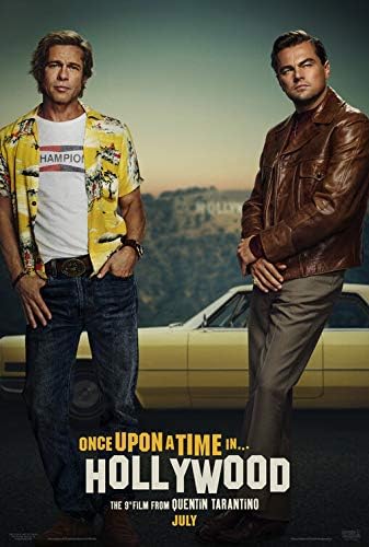 A fost odată la HOLLYWOOD 11.5 x17 Poster original de film promoțional 2019 Quentin Tarantino Brad Pitt Leonardo DiCaprio