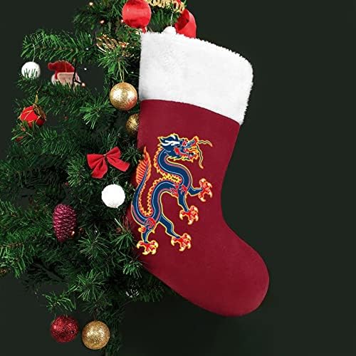 Chinese Dragon Christmas Stocking Christmas Socks Buches House Family Family Decor