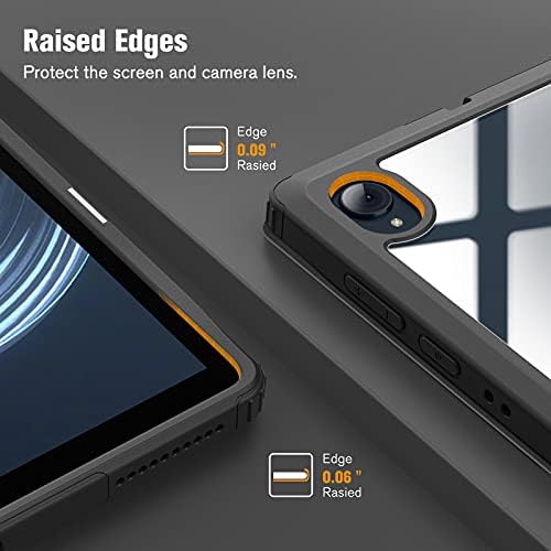 Fintie Hybrid Slim Case pentru Lenovo Tab K10/M10 Plus 10.3 , Copertă rezistentă la șocuri cu carcasă transparentă din spate