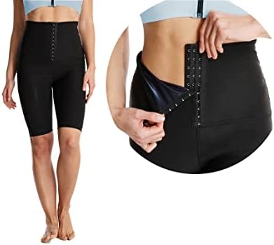 Taiuloo Sauna jambiere sudoare pantaloni pentru femei talie mare compresie slăbire fierbinte Thermo antrenament Gym coapse