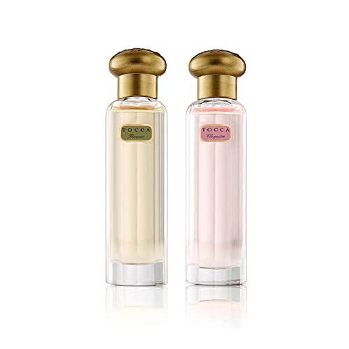 Tocca Eau De Parfum pentru Femei, Set de parfumuri Florence & Cleopatra-sticlă finisată manual, 20 ml fiecare