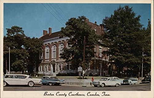 Benton County Courthouse Camden, Tennessee TN carte poștală originală de epocă