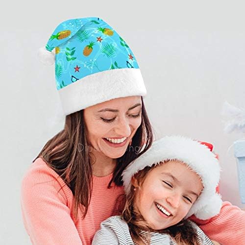 Pălărie de Crăciun Moș Crăciun, ananas de plajă pălărie de Vacanță de Crăciun pentru adulți, pălării de Crăciun Unisex confort