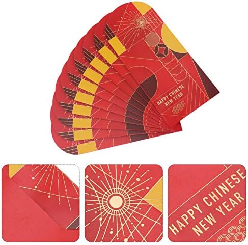 Portofel de buzunar 10buc 2021 plicuri roșii chinezești chinezești pachete roșii chinezești 2021 Plicuri de Anul Nou Cadouri