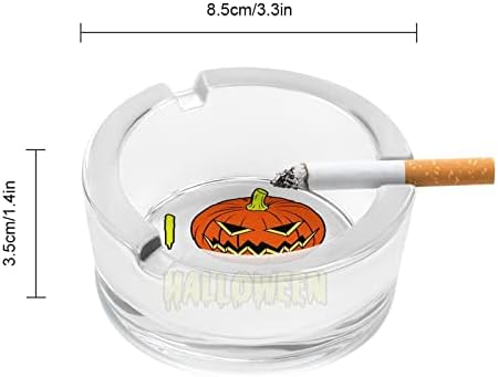 Îmi place Halloween Pumpkin Glass Skrays pentru țigări de gunoi rezistent la vânt poate fi tipărită tăvi de cenușă pentru casă