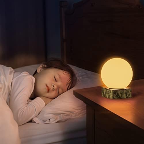 Lampă de masă industrială modernă FLORNIA, lampă de birou unică noptieră cu abajur de sticlă și Bază de marmură pentru dormitor,