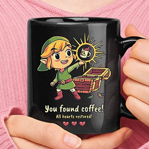 Link ai găsit cafea toată inima restaurat Legenda lui Zelda cana de cafea 11oz-15oz