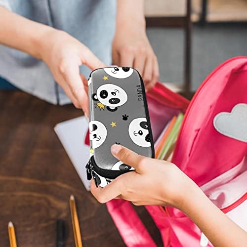 Carcasă creion cu capacitate mare Panda Suport școlar Panda Geantă de machiaj pungă de creion pentru fete pentru băieți adolescenți