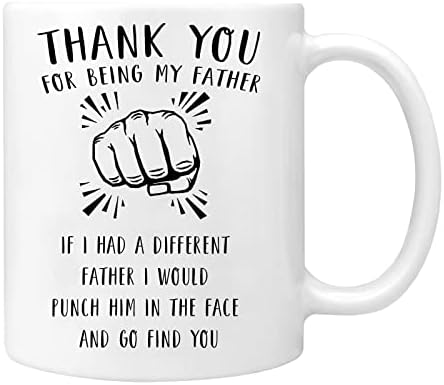 Cea mai bună cană tată - Vă mulțumesc că sunteți tatăl meu amuzant de cafea - Ziua Părinților pentru tatăl soțului - idei unice