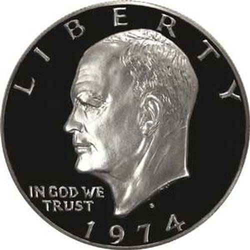 1974 S Eisenhower Dollar US Coin ike $ 1 Gem Proof