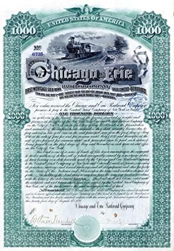 Chicago și Erie Railroad Co. - Cauțiune de 1.000 de dolari