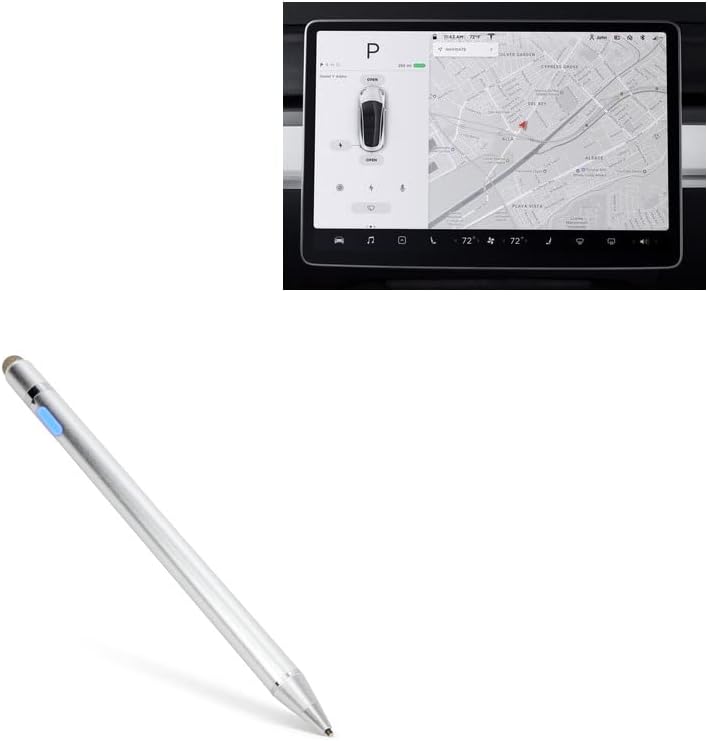 Boxwave Stylus Pen compatibil cu Tesla Motors 2022 Model Y - Accupoint Active Stylus, Electronic Stylus cu vârf ultra fin -