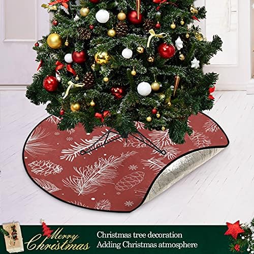 Red Iarna de Crăciun fericit Crăciun copac de Crăciun matrea impermeabilă copac suport covor covor sub accesoriu pentru arbori