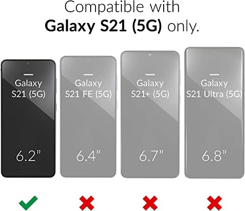 Oneagle pentru Samsung Galaxy S21 caz 5G, [4 în 1 ] Samsung S21 5g caz cu [9h sticlă ecran Protector + Lens Protector] [360