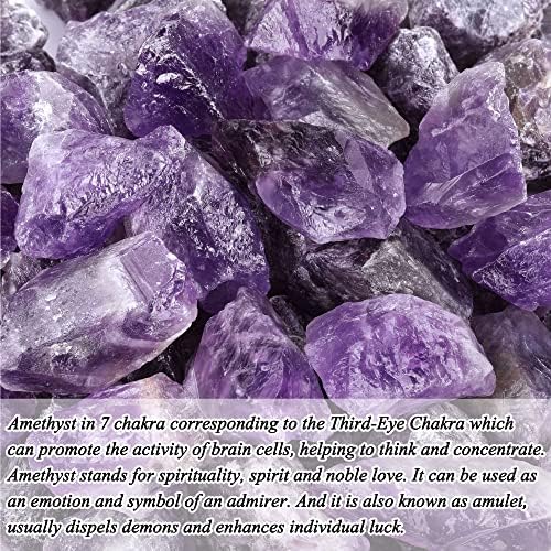 Top Plaza Bulk Amethyst Healing Crystals Rough Stones-cristal mare de pietre brute naturale de 1 pentru vindecare Reiki, Wicca,
