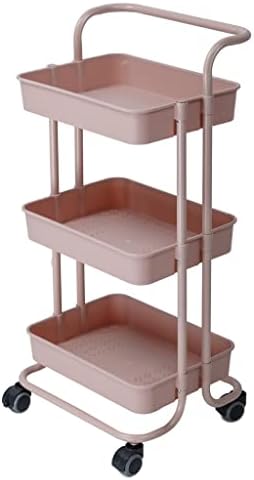 Genigw 3 straturi de depozitare raft de bucătărie cărucior de bucătărie mobilă organizator de mobilă pentru casă cu roți dulap