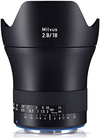 ZEISS Milvus 18mm f/2.8 Full Frame aparat de fotografiat obiectiv pentru Canon EF-Mount ZE, Negru