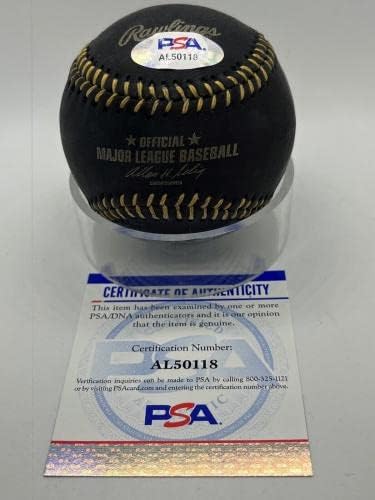 Pete Rose a semnat autograf oficial MLB Black & Gold Baseball PSA ADN *18 - Baseballs autografate
