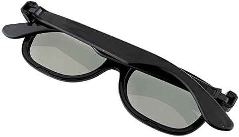 LTEFTLFL negru rotund polarizat ochelari 3D DVD LCD joc video teatru TV Teatru Film