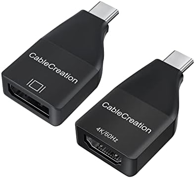 CableCreation Mini-Size USB C pentru a afișa Adaptor 4K@60Hz Bundle cu USB Tip C la HDMI Converter 4K@60Hz HDR