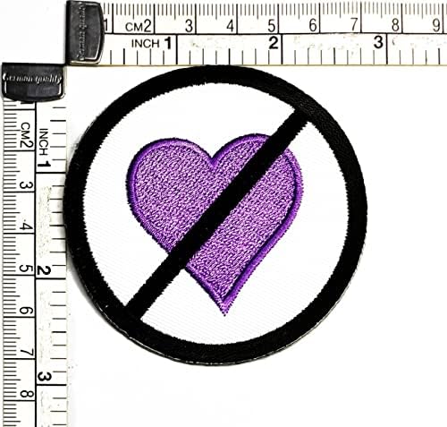 Kleenplus Purple Heart moda Patch inima nici o dragoste Simbol semn autocolant ambarcațiuni patch-uri DIY aplicatiile brodate
