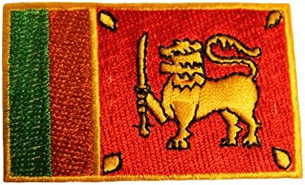 Sri Lanka Country Flag Fier mic pe Patch Crest Insignă 1,5 x 2,5 inci Nou