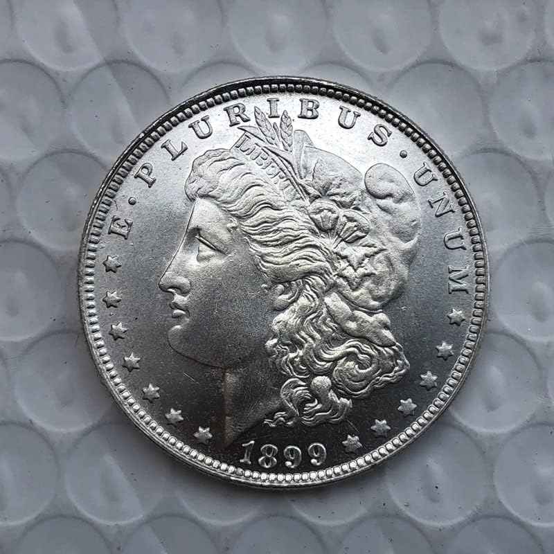 1899o Ediție Americană Morgan Monedă de argint Silver Brass Brass Platate Antice Crafts Monede comemorative străine