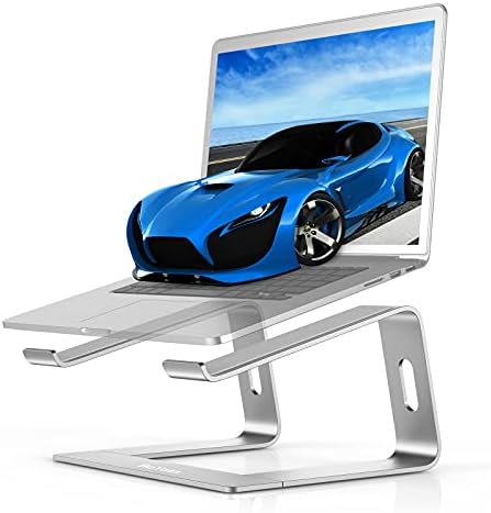 Stand de laptop Boyata, aluminiu ergonomic ergonomic pentru laptopuri pentru birou, suport de laptop detașabil compatibil pentru