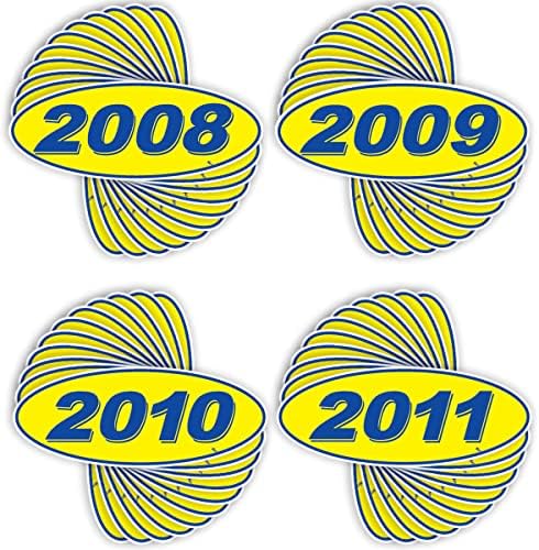 Versa Etichete 2008 2009 2010 și 2011 Model Oval, autocolante de dealeri auto, fabricate cu mândrie în SUA Versa Model Oval