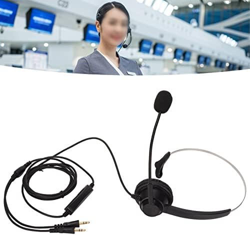 Căști cu telefon mobil Botegra, Cord de anulare a zgomotului de design de mut 3,5 mm Settene telefonice de înaltă sensibilitate