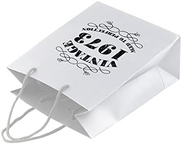 Bang Tidy Clothing 50th Birthday Genti cadou - hârtie albă cu mâner de frânghie-geantă cadou portret mare ecologică-Vintage