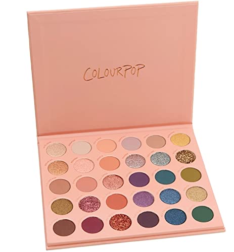 ColourPop este o paletă de farduri de ochi MOOD Mega Matte Metallic Semi-Sparkle Glitter Cruelty-Free Super-Pigmented Color