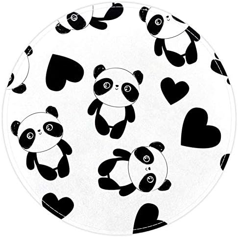 Animale drăguțe Ursul Chinezesc dragoste model de inimă, covor antiderapant 15,7 covor rotund covoare covoare pentru copii