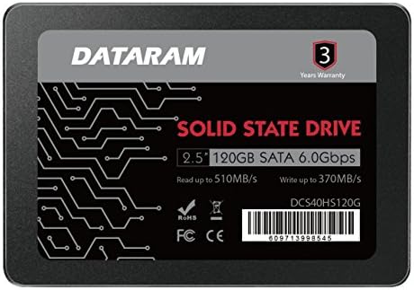Dataram 120GB 2.5 unitate SSD unitate SSD compatibilă cu Biostar Racing Z170GT7