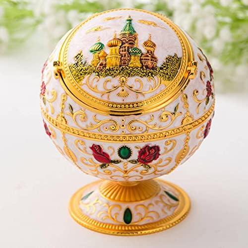 NC Creative Creative European Style Metal Globe individual cu scrumieră acoperită pentru a oferi cadouri festive iubitului,