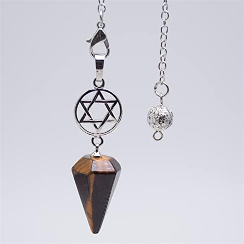 Penduluri de cristal pentru a scăpa de amuletă Divinație Meditație Cone Pendulul din piatră naturală Pandantivele punctului