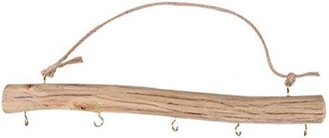Cârlige de prosop de cabilock cârlig de prosop decorativ cu cârlig de cârlig atârnat cu 5 cârlige frânghie rustică rafturi
