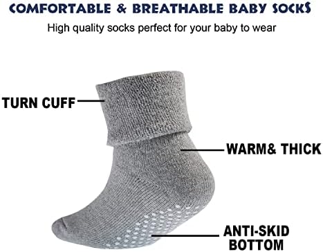 Șosete pentru bebeluși EPEIUS Gros de bumbac cald Șosete cu mânere pentru copii pentru copii pentru copii pentru copii