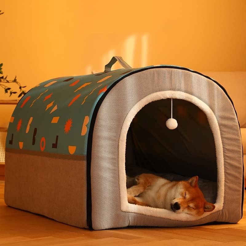 N/A Pet Dog Dog House Foldable Iarna caldă de iarnă caldă pentru animale de companie pernă pentru paturi de dormit pentru pisici