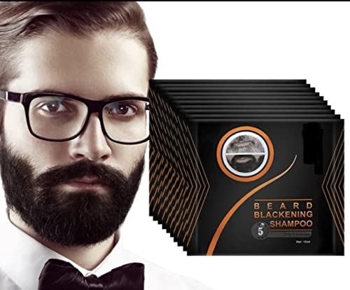 Black Beard Dye pentru bărbați colorarea părului negru barbă mustață instantanee întunecare perciuni barbă șampon de culoare