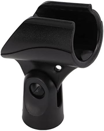 VIFEMIFY Suport de clemă microfon cu șurub, JD-12 microfon cu microfon plastic reglabil suport pentru microfon wireless cu