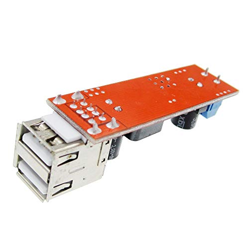 DAOKI 5PCS DUAL DUAL USB MODUL DE PUTERE DE POWER LM2596 DOUBLE USB Modul de convertor de emisiune DC 6V-40V până la 5V 3A