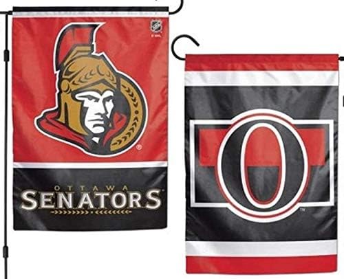 WINCRAFT NHL OTTAWA Senatori 12x18 Garden Style Flag, o singură dimensiune, Culoare de echipă