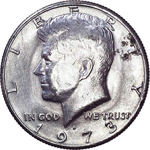 1973 D Kennedy jumătate de dolar 50c Foarte bine